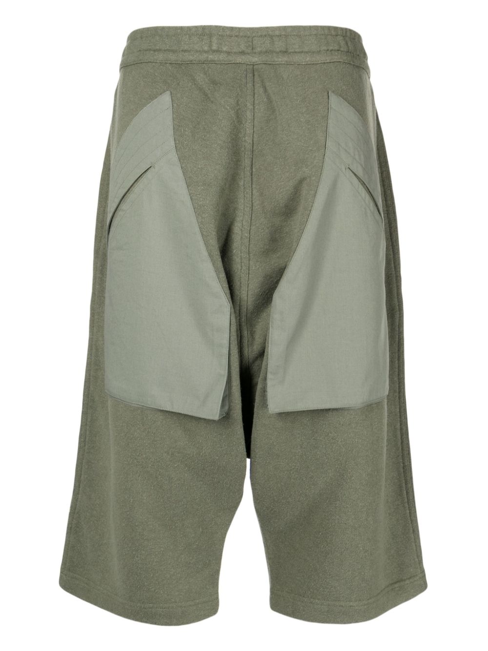 Maharishi straight-leg Drawstring Shorts Green Men Bermuda Shorts Maison-Kitsune