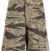 Maison-Kitsune Cargo Shorts Men Maharishi camouflage-print Cargo Shorts Green