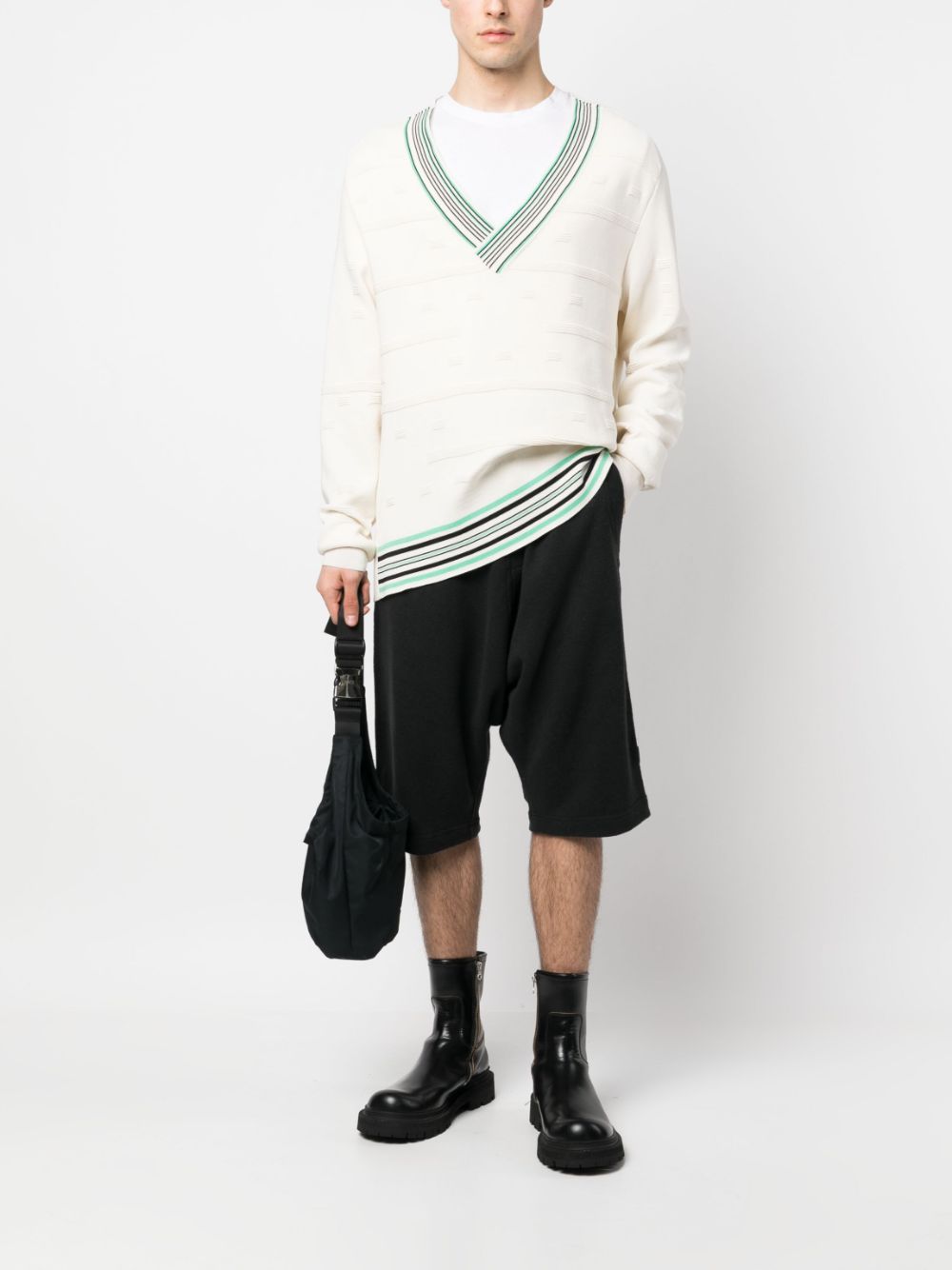 Maharishi Organic hemp-organic Cotton drop-crotch Shorts Black Men Drop-Crotch Shorts Maison-Kitsune
