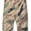 Maison-Kitsune Maharishi Loose camouflage-print Shorts Neutrals Men Cargo Shorts