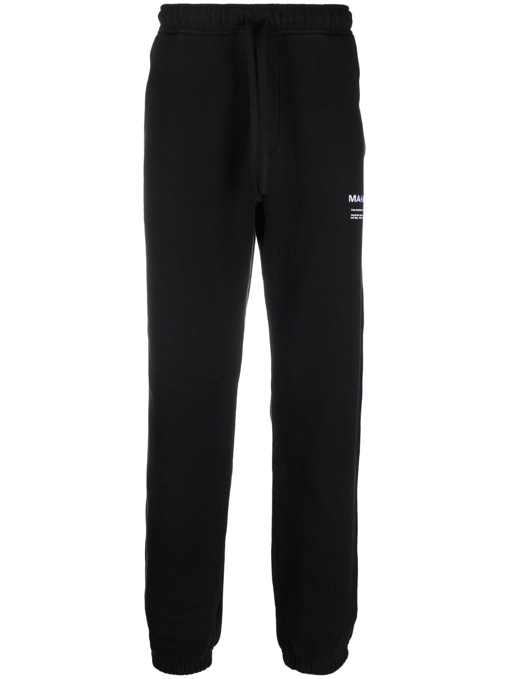 Maison-Kitsune Maharishi logo-embroidered Organic Track Pants Black Men Sweatpants
