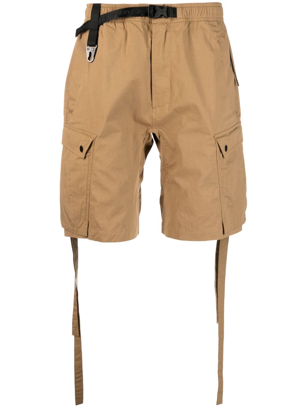 Maharishi strap-detail Cargo Shorts Neutrals Maison-Kitsune Men Cargo Shorts