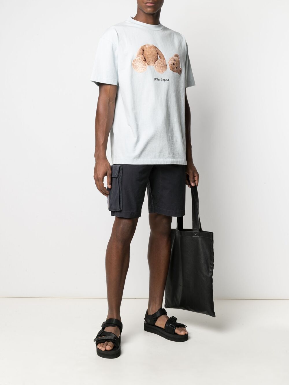 Maharishi drawstring-waist Cargo Shorts Black Maison-Kitsune Men Cargo Shorts
