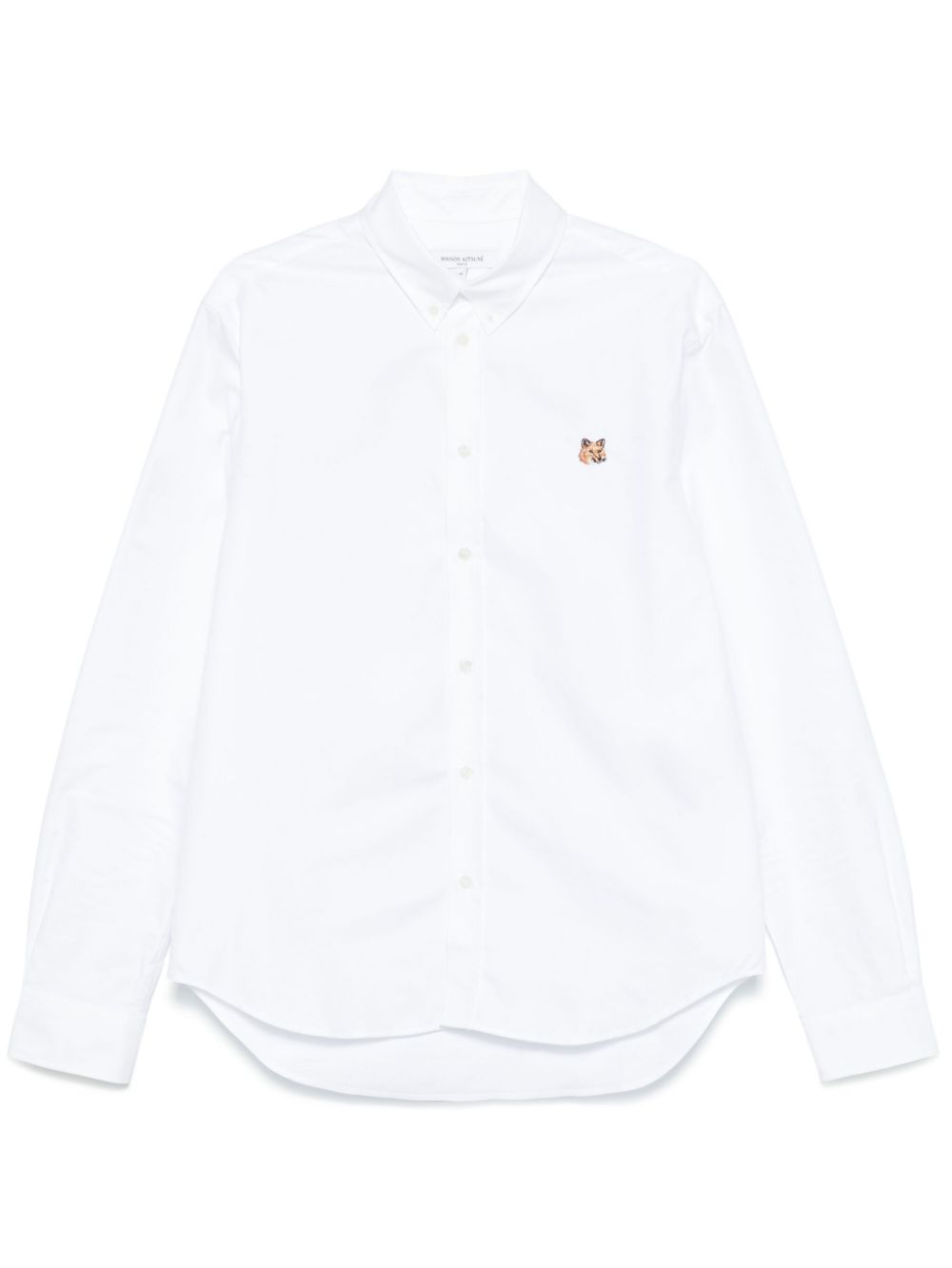 Men Shirts Maison-Kitsune Maison Kitsuné Mini Fox Head Shirt White