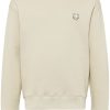 Maison Kitsuné Bold Fox Head Cotton Sweatshirt Neutrals Men Sweatshirts Maison-Kitsune