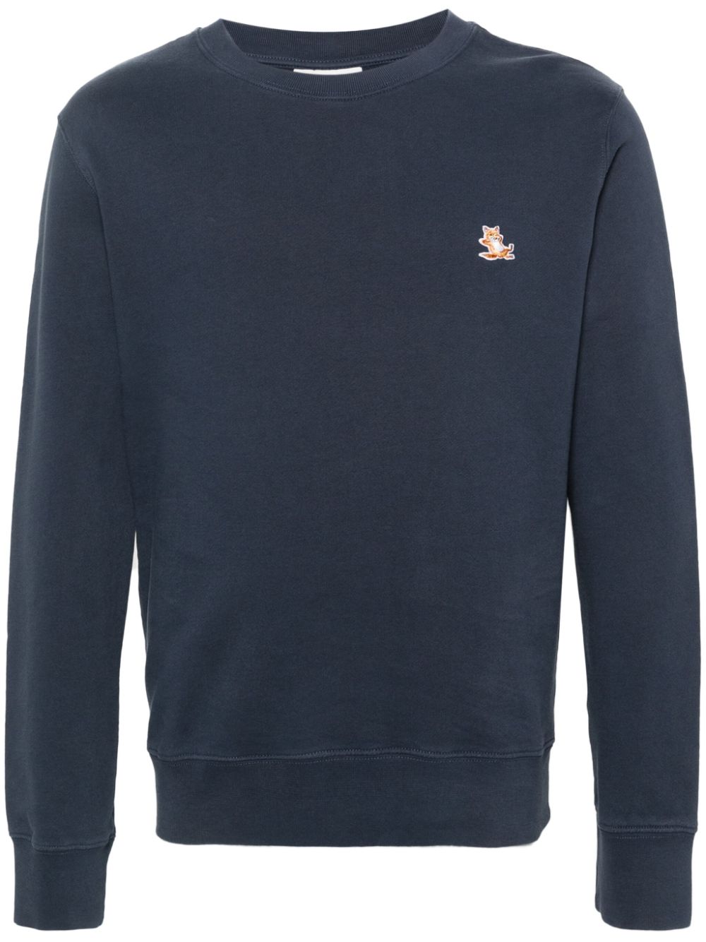 Maison Kitsuné fox-motif Sweatshirt Blue Men Sweatshirts Maison-Kitsune