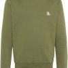 Maison Kitsuné Chillax Fox Cotton Sweatshirt Green Maison-Kitsune Men Sweatshirts