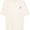 Maison-Kitsune T-Shirts Men Maison Kitsuné Bold Fox Head Cotton T-shirt Neutrals