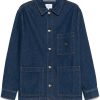Maison Kitsuné Denim Jacket Blue Men Denim Jackets Maison-Kitsune
