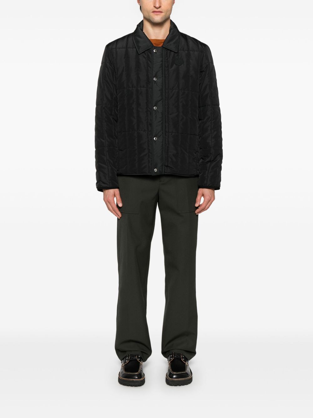 Maison-Kitsune Shirt Jackets Men Maison Kitsuné Quilted Jacket Black