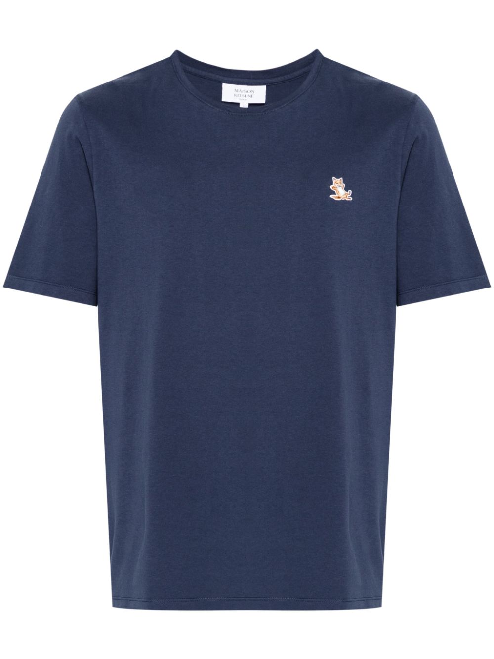 Men T-Shirts Maison-Kitsune Maison Kitsuné Chillax Fox-motif T-shirt Blue