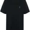 Men T-Shirts Maison-Kitsune Maison Kitsuné Fox-patch Cotton T-shirt Black