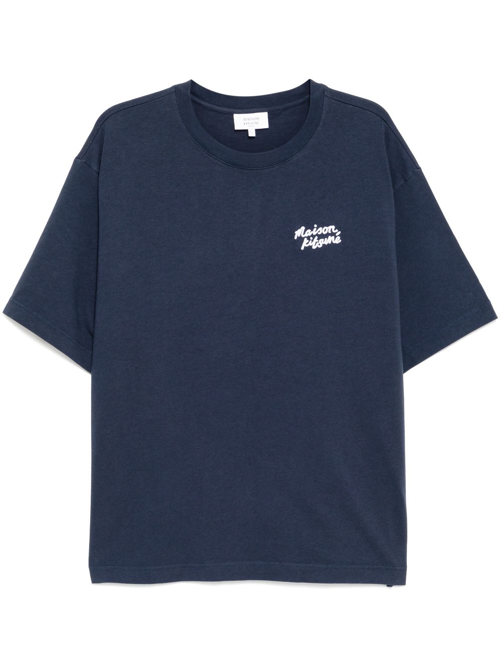 Men T-Shirts Maison-Kitsune Maison Kitsuné Handwriting T-shirt Blue