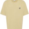 Men T-Shirts Maison-Kitsune Maison Kitsuné Bold Fox Head-patch T-shirt Neutrals