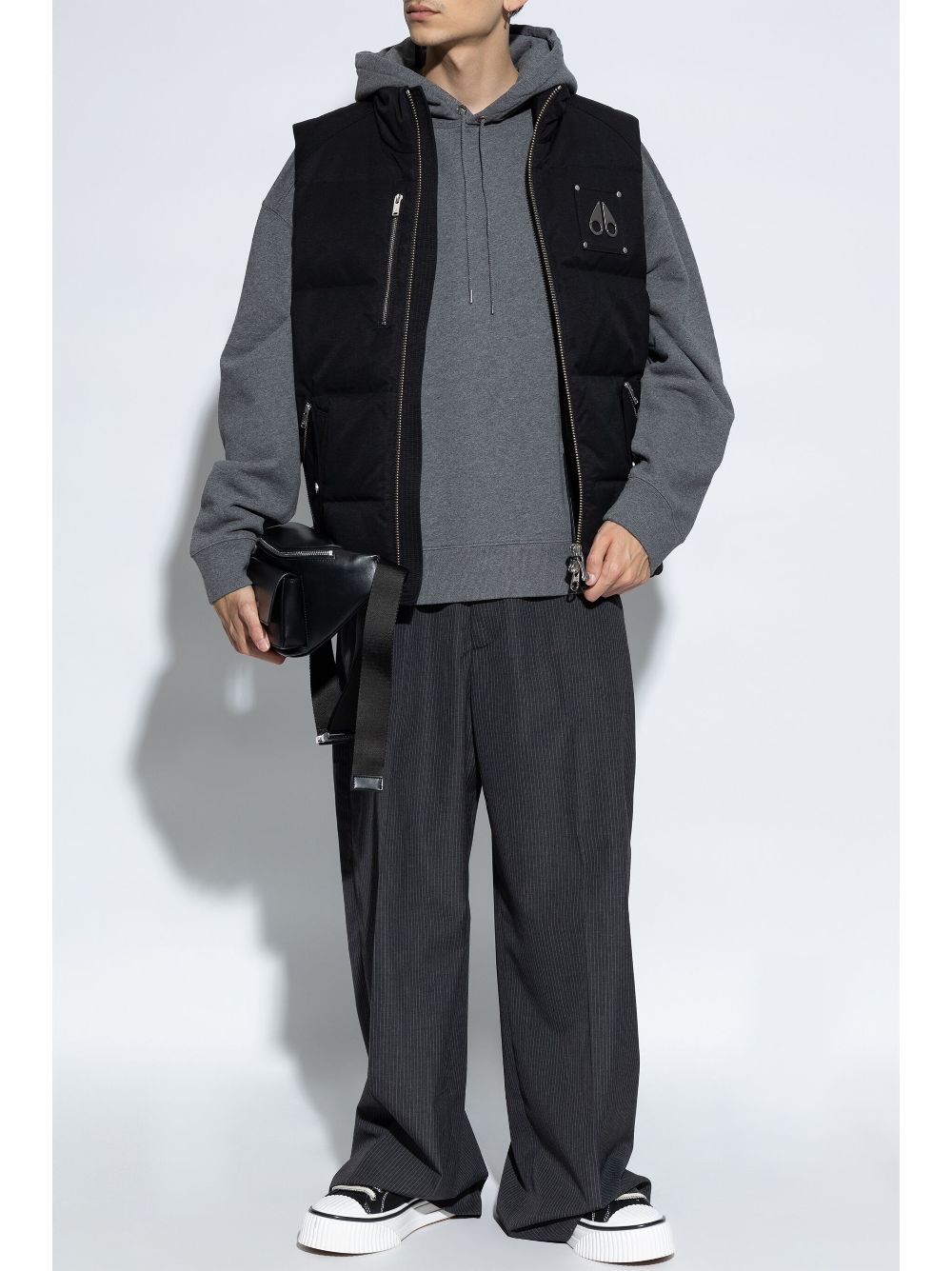 Maison Kitsuné Bold Fox Head Patch Oversize Hoodie Grey Men Hoodies Maison-Kitsune
