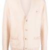 Maison-Kitsune Cardigans Men Maison Kitsuné Lambs Wool Cardigan Neutrals