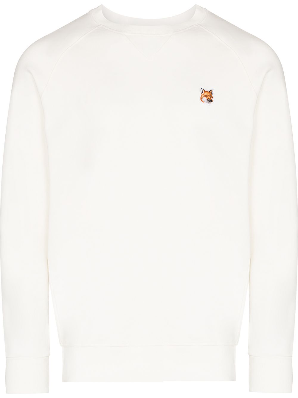 Maison-Kitsune Maison Kitsuné Chillax Fox crew-neck Sweatshirt White Men Sweatshirts
