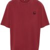 Men T-Shirts Maison-Kitsune Maison Kitsuné Bold Fox Head Cotton T-shirt Red