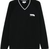 Maison-Kitsune Maison Kitsuné Flax Fox T-shirt Black Men T-Shirts