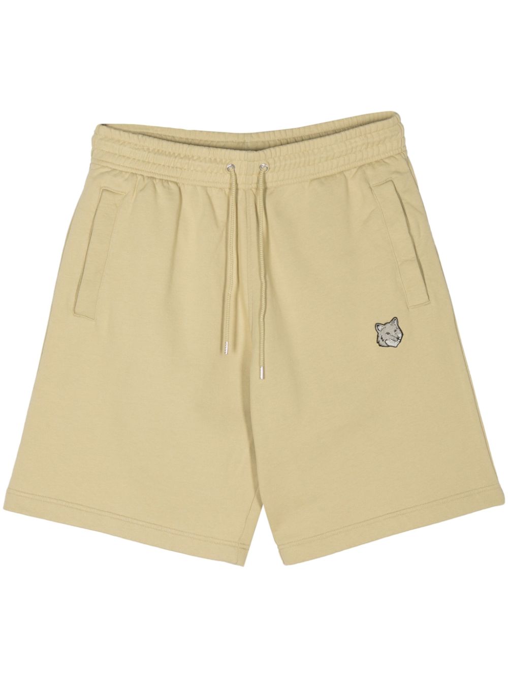 Maison-Kitsune Maison Kitsuné fox-patch Track Shorts Green Men Track & Running Shorts