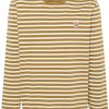 Maison Kitsuné Fox Head Striped Cotton T-shirt Green Men T-Shirts Maison-Kitsune
