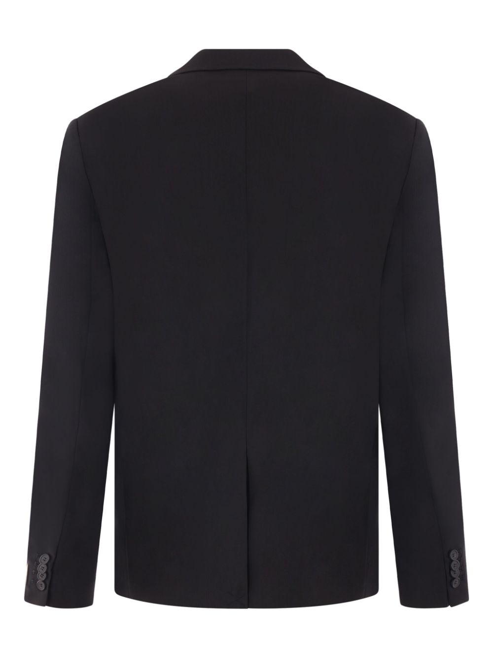 Maison Kitsuné logo-patch Wool Blazer Black Men Blazers Maison-Kitsune