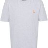 Maison-Kitsune Maison Kitsuné Chillax Fox-patch Cotton T-shirt Grey Men T-Shirts