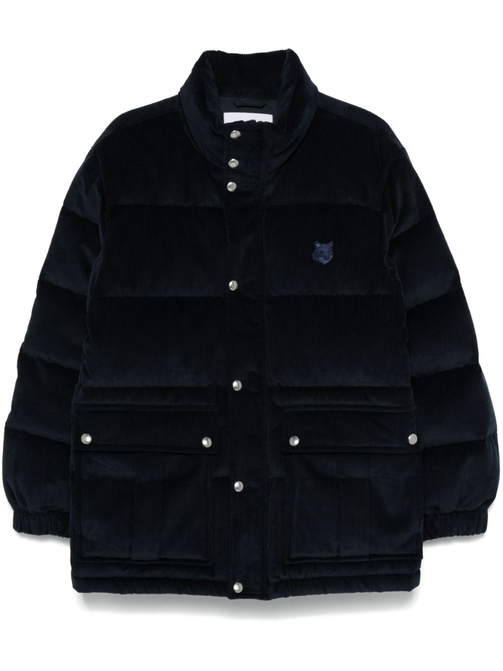 Men Down Coats Maison-Kitsune Maison Kitsuné Corduroy Puffer Jacket Blue