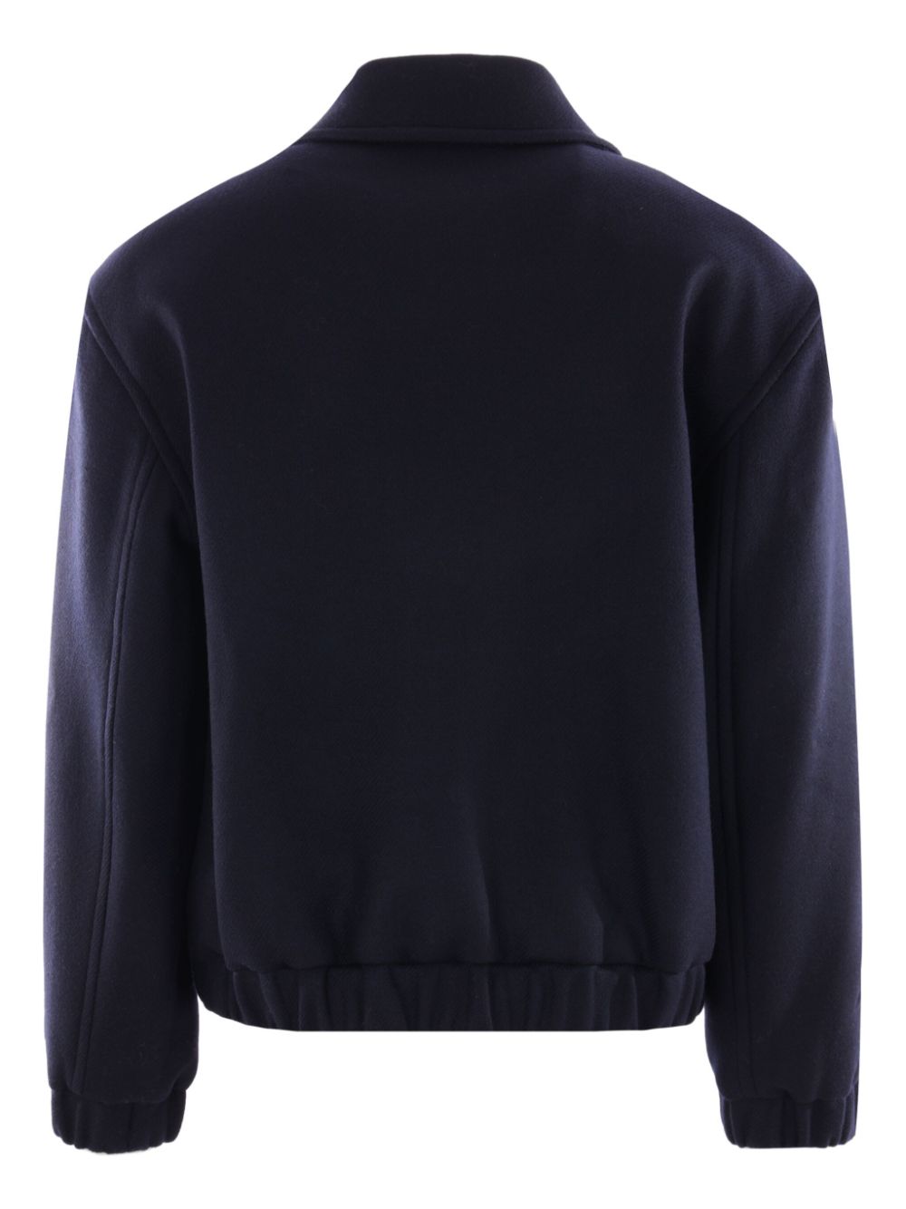 Maison-Kitsune Maison Kitsuné Wool Bomber Jacket Blue Men Bomber Jackets