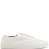 Maison-Kitsune Maison Kitsuné lace-up Canvas Sneakers White Men Low-Tops