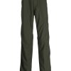 Maison-Kitsune Maison Kitsuné elasticated-waistband straight-leg Trousers Green Men Regular-Fit & Straight Leg Pants