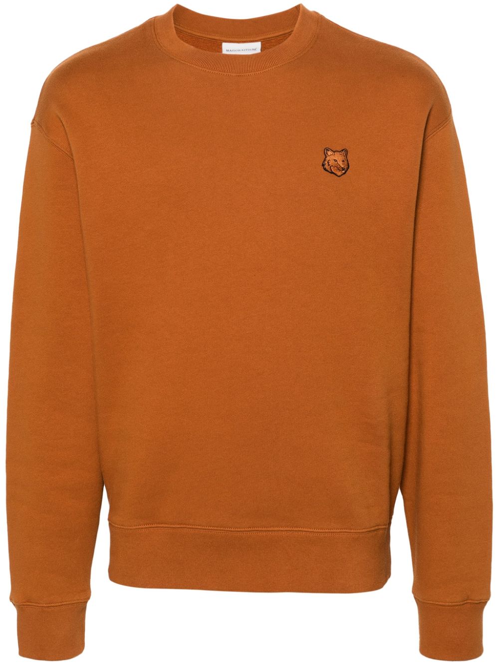 Men Sweatshirts Maison-Kitsune Maison Kitsuné Bold Fox Head Cotton Sweatshirt Brown