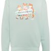 Maison-Kitsune Sweatshirts Men Maison Kitsuné Signature Fox Motif Cotton Sweater Blue
