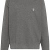 Maison-Kitsune Maison Kitsuné fox-patch Cotton Sweatshirt Grey Men Sweatshirts