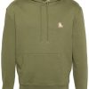 Maison Kitsuné Chillax-Fox Motif Cotton Hoodie Green Men Hoodies Maison-Kitsune