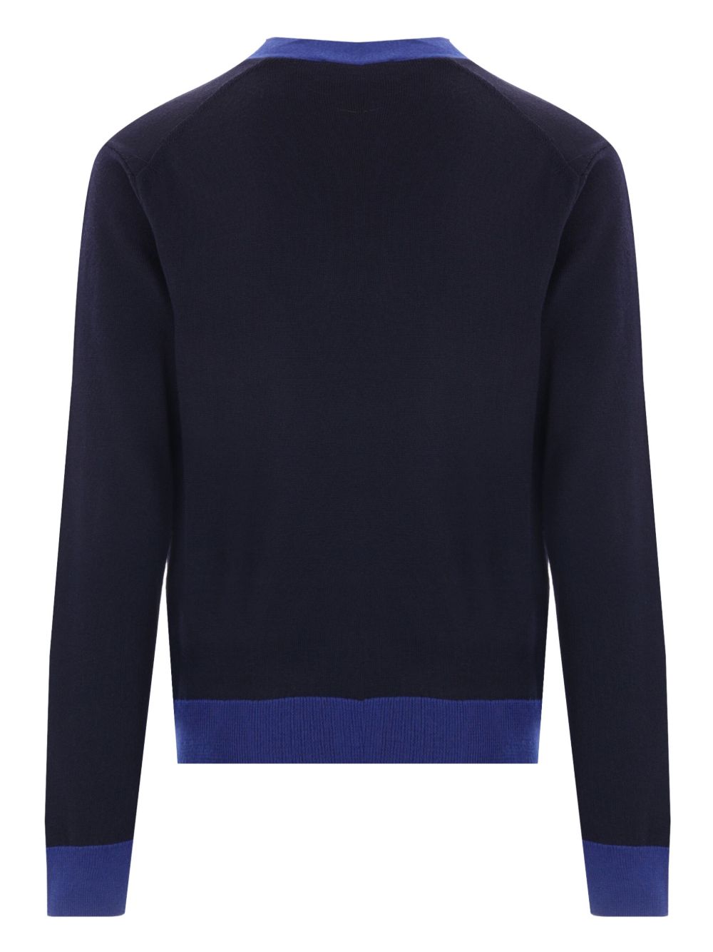Maison-Kitsune Cardigans Men Maison Kitsuné Bold Fox Head Cardigan Blue