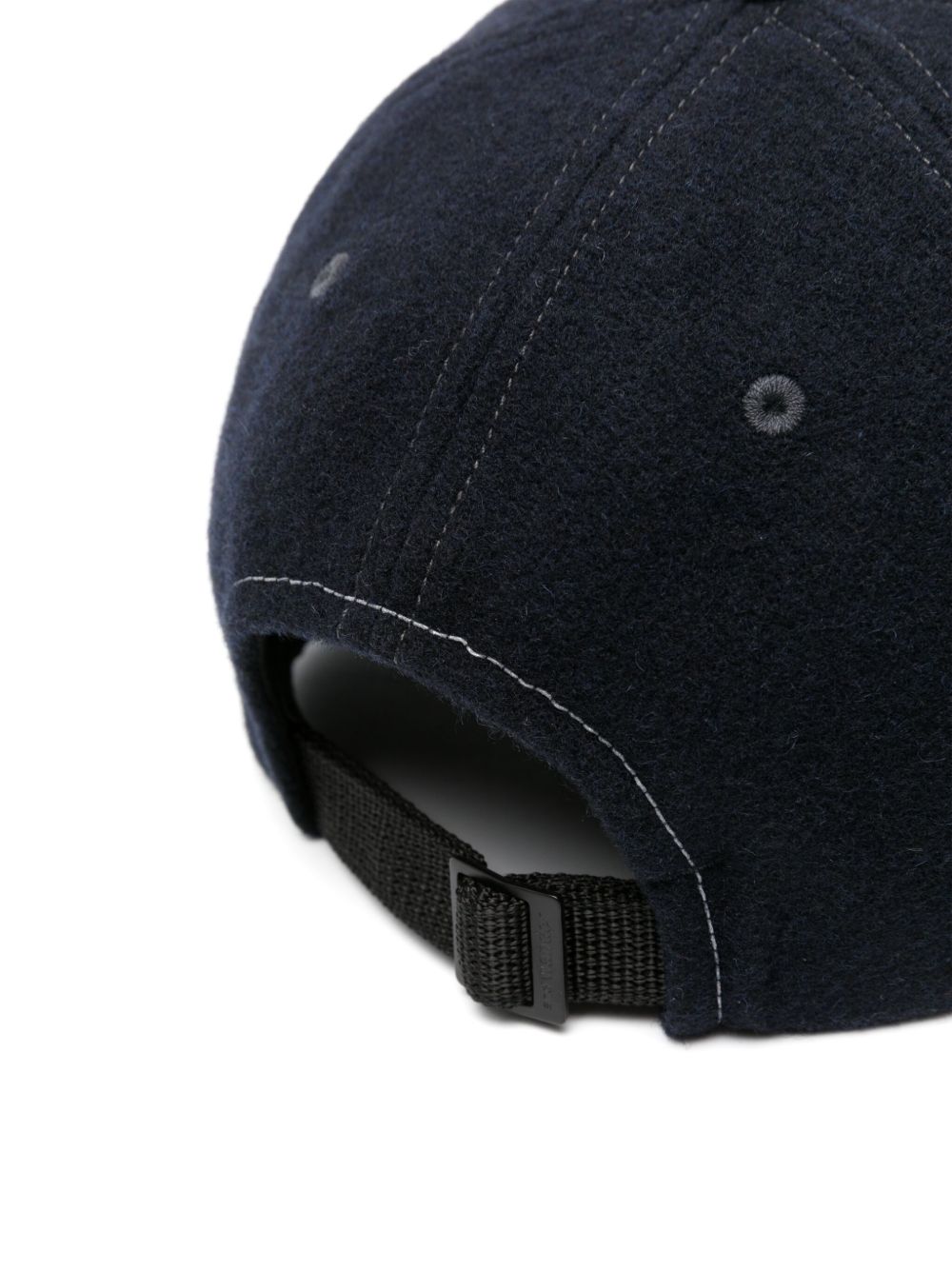 Maison Kitsuné x And Wander logo-appliqué Cap Blue Men Hats Maison-Kitsune