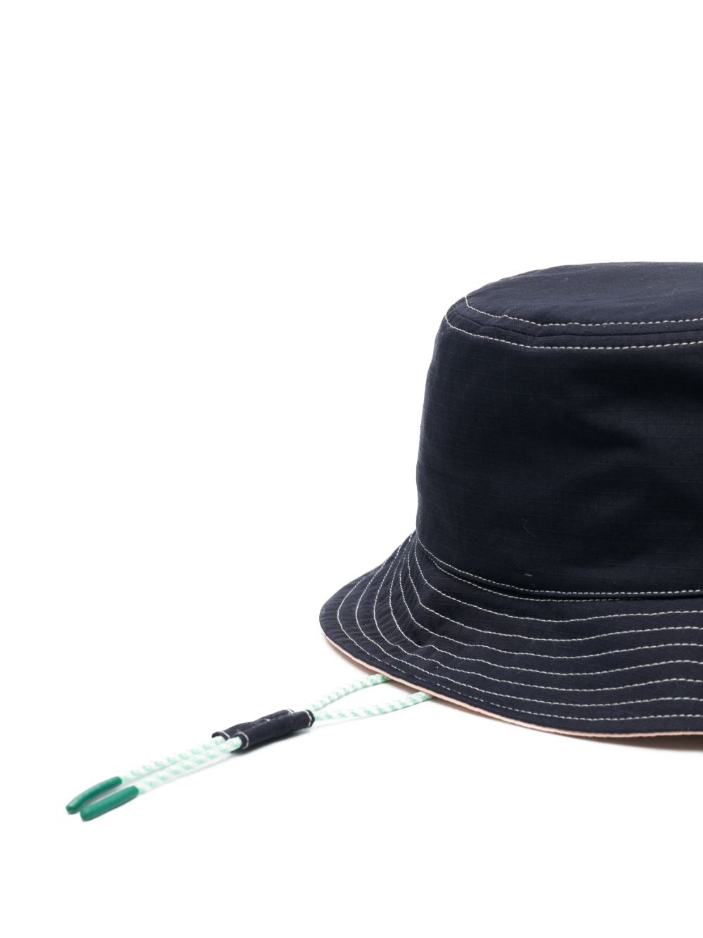 Maison-Kitsune Hats Men Maison Kitsuné logo-embroidered Bucket Hat Blue