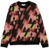 Men Knitted Sweaters Maison-Kitsune Maison Kitsuné Graphic Jumper Pink