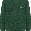 Maison-Kitsune Cardigans Men Maison Kitsuné Handwriting Comfort Cardigan Green