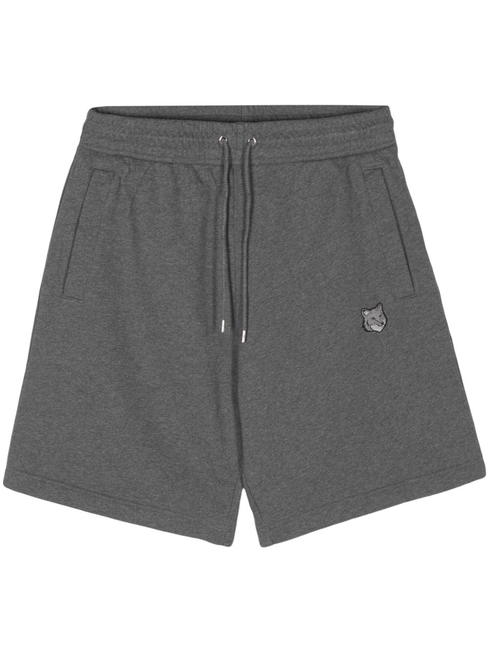 Maison Kitsuné fox-patch Track Shorts Grey Maison-Kitsune Men Track & Running Shorts