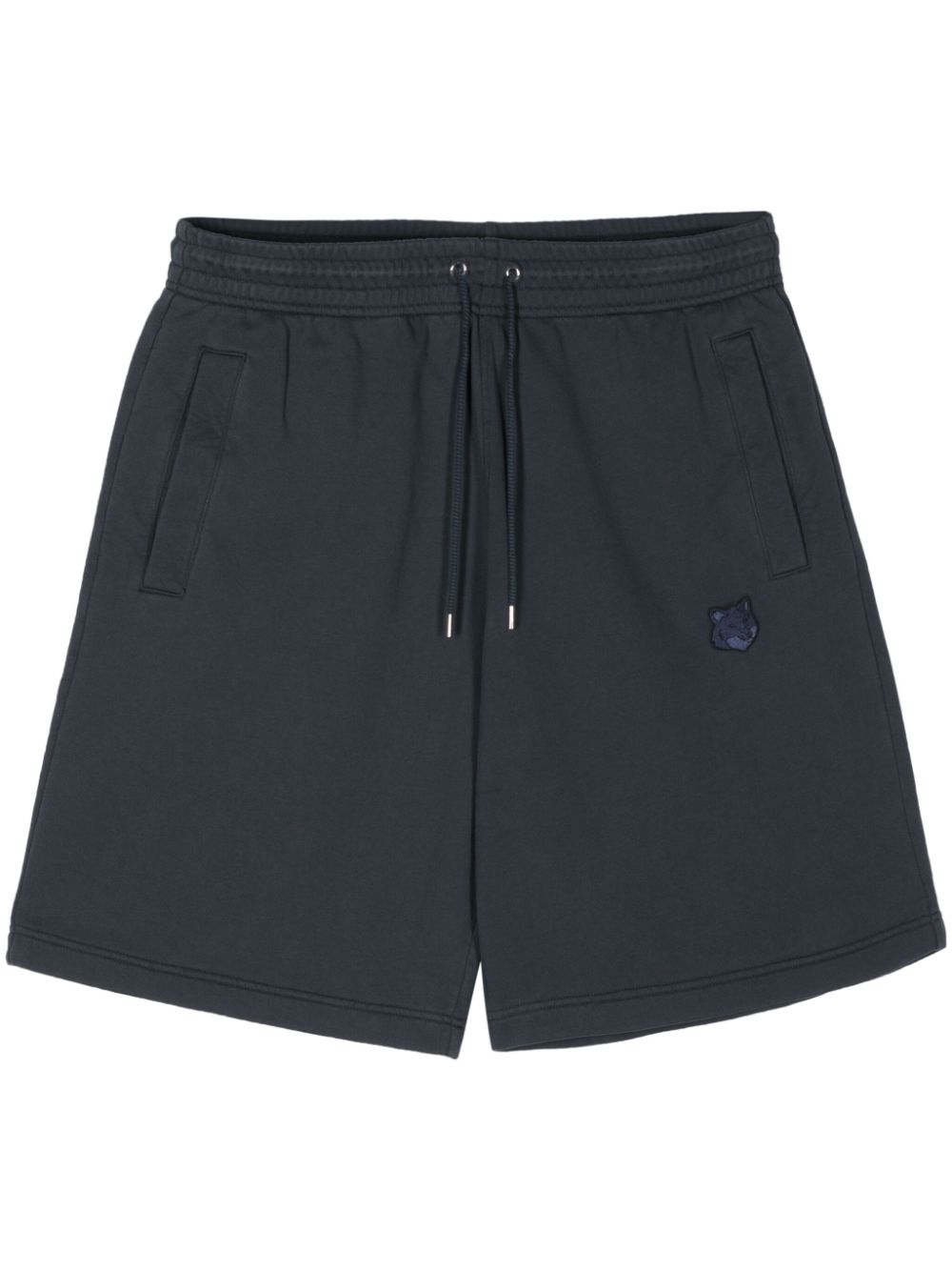 Maison Kitsuné fox-patch Track Shorts Blue Men Track & Running Shorts Maison-Kitsune