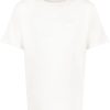 Maison Kitsuné Contour Fox Embroidered T-shirt White Men T-Shirts Maison-Kitsune