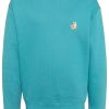 Maison Kitsuné Speedy Fox Patch Sweatshirt Blue Maison-Kitsune Men Sweatshirts