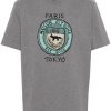Maison Kitsuné City Coins Cotton T-shirt Grey Maison-Kitsune Men T-Shirts