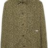 Maison-Kitsune Maison Kitsuné floral-print Cotton Shirt Jacket Green Men Shirt Jackets