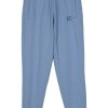 Maison Kitsuné Fox-appliqué Cotton Track Pants Blue Men Sweatpants Maison-Kitsune