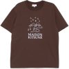 Maison-Kitsune T-Shirts Men Maison Kitsuné Sketched Landscape t-shirt Brown