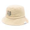 Maison Kitsuné Fox-motif Cotton Bucket Hat Neutrals Men Hats Maison-Kitsune