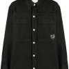 Men Shirt Jackets Maison-Kitsune Maison Kitsuné Tiger Head Cotton Shirt Jacket Black